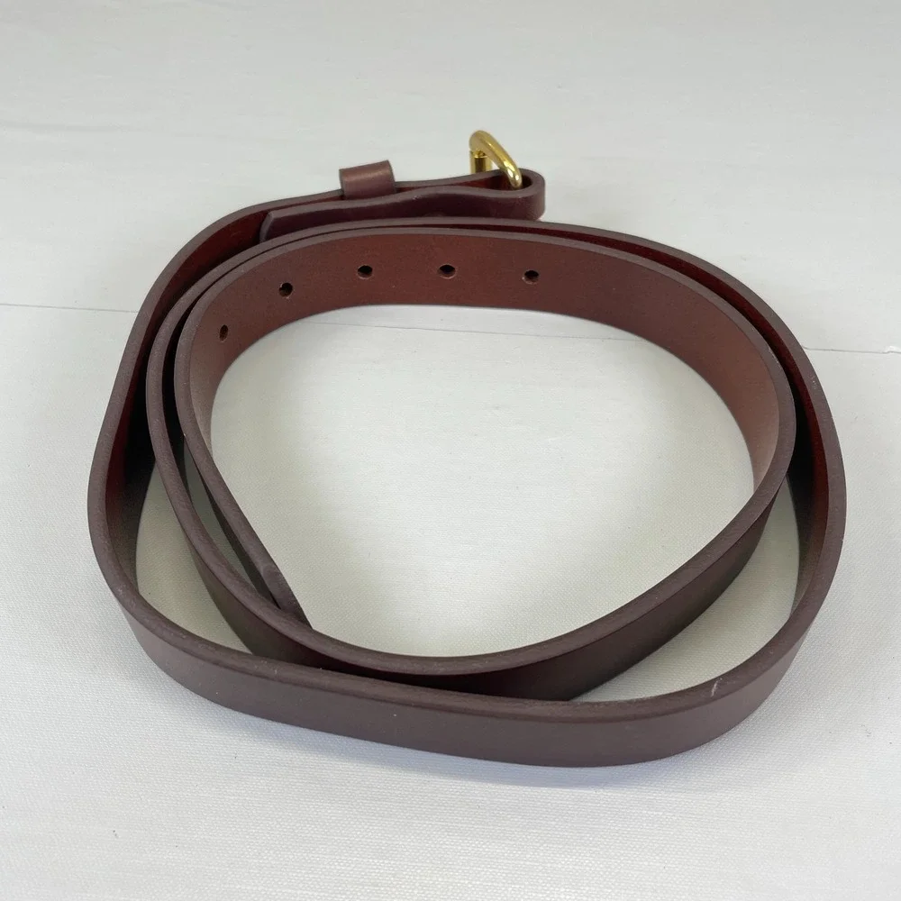 Tanner Goods Mens Leather Classic Belt Brown Size 40 Buckle 1 inch
